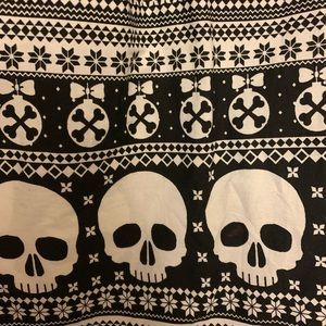 Hell Bunny Xmas Skulls Skirt